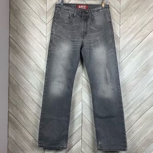 Levi’s 514 gray denim slim straight jeans. Size 16